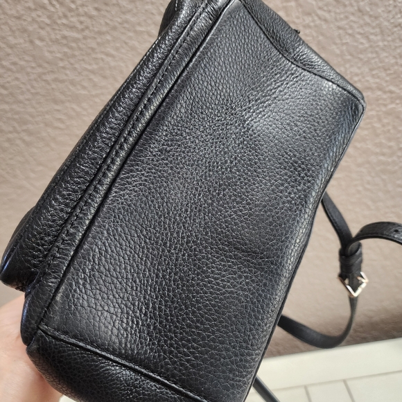 Kate Spade Black Pebbled Leather Mini Backpack Purse with Gold Hardware - Picture 11 of 11